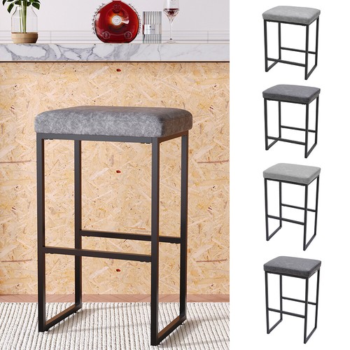 Faux leather padded bar stools - faux,