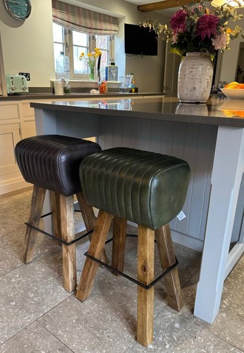 Leather breakfast bar kitchen - breakfast,