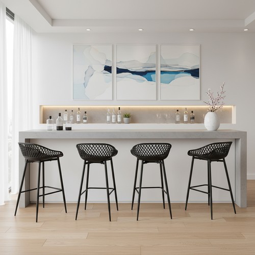 Set black bar stools pp - set, of