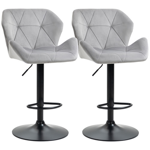 Set grey velvet bar - set,
