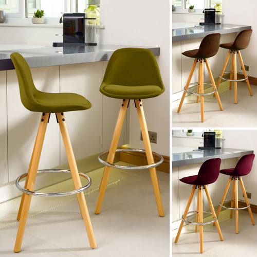 Bar stools set - bar, velvet