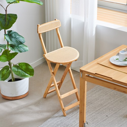 Folding bar stool wooden - folding,