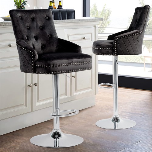 Swivel velvet breakfast bar - velvet,