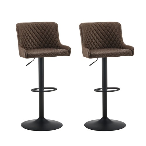 Brown swivel bar stools - brown,